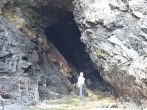 Cornwall_Deb in sea cave