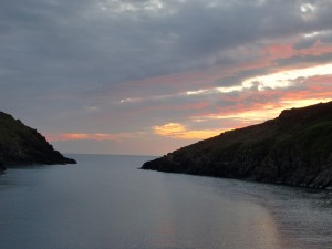 Cornwall_Sunset from Quay Cottage v pink